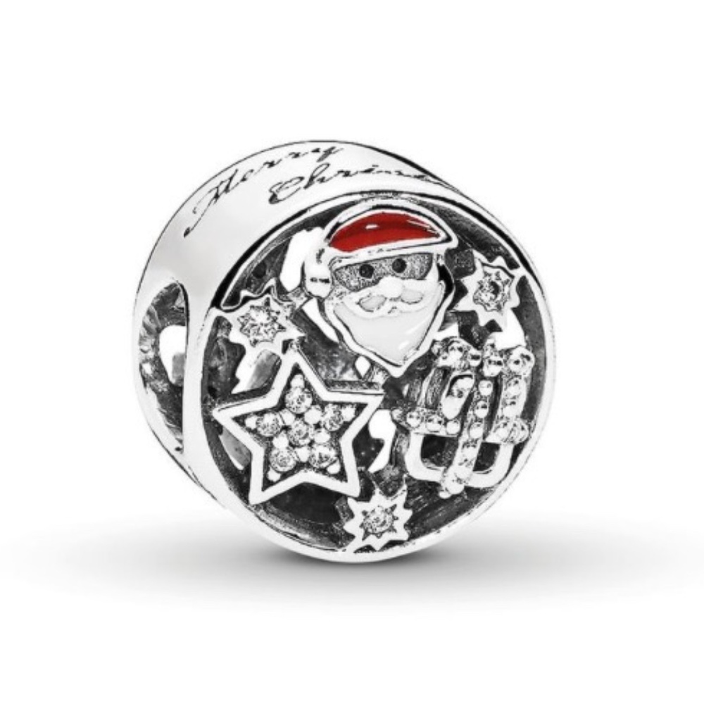Pandora Santa & Star Charm